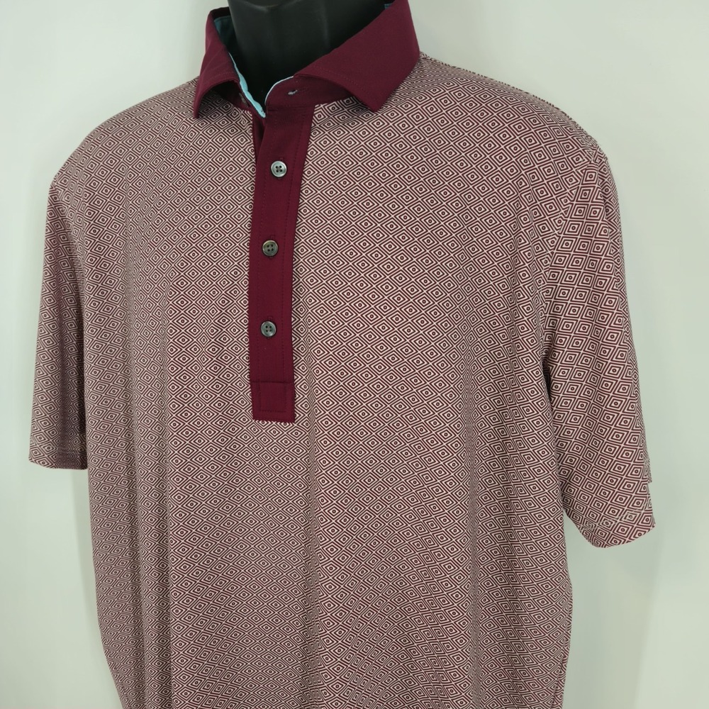 Greyson Shamans Eye Men's Size Large Polo Golf Shirt Luxury Travel Vacation